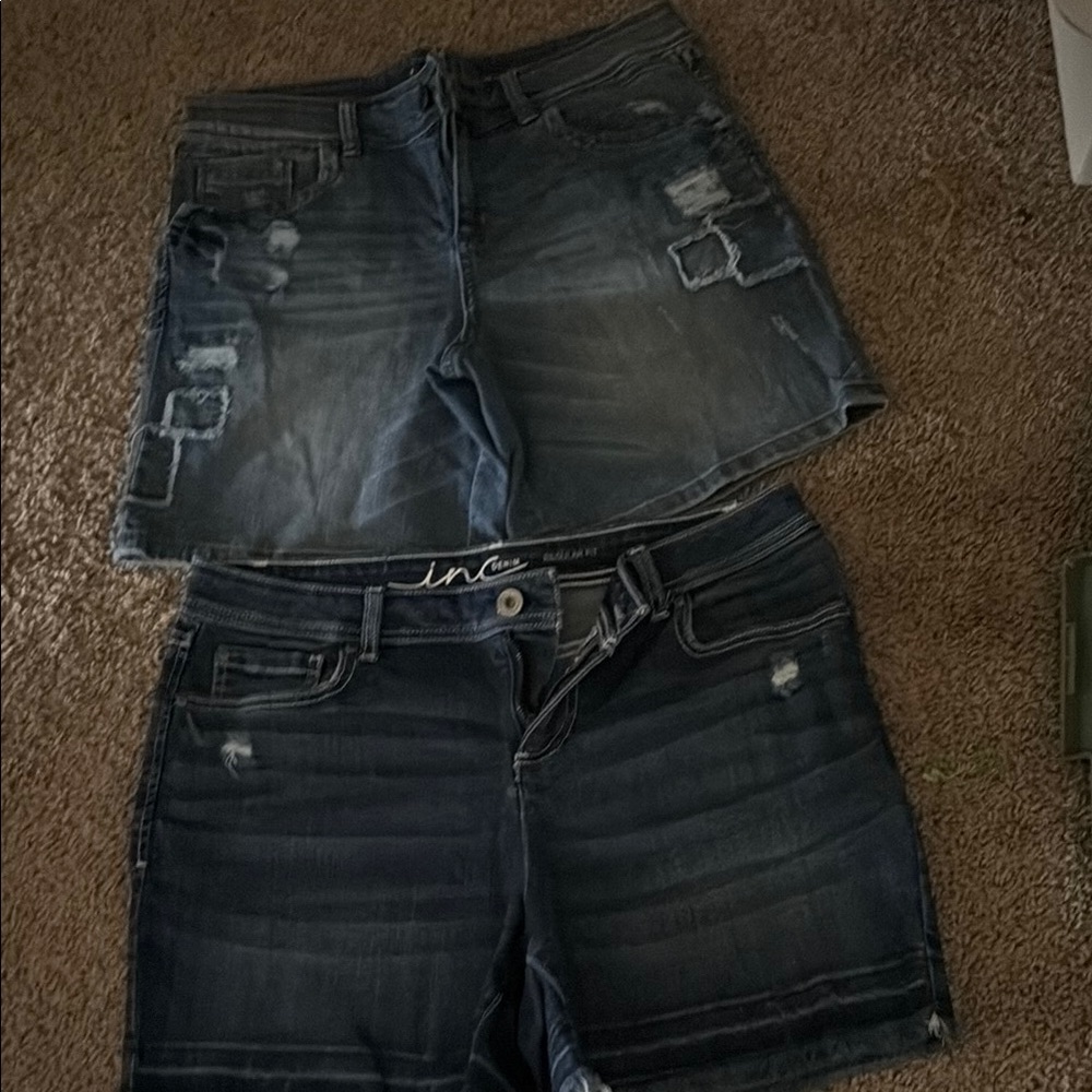 INC International Concepts Women's Blue Denim Shorts
